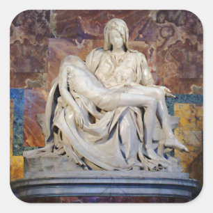 Adesivo Quadrado A Pieta de Michelangelo Sticker