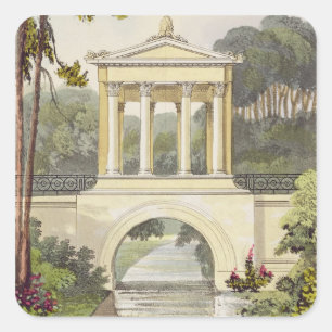 Adesivo Quadrado A ponte do templo, do repositório de Ackermann 'd