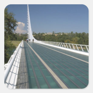 Adesivo Quadrado A Ponte Relógio de Sol em Turtle Bay