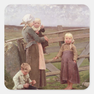 Adesivo Quadrado A porta de Dalby, Skane, 1884