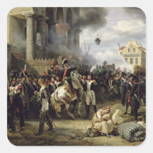 Adesivo Quadrado A porta em Clichy durante a defesa de Paris