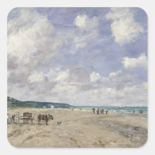 Adesivo Quadrado A praia em Tourgeville, 1893