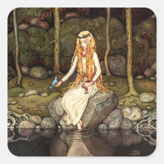Adesivo Quadrado A Princesa na Floresta