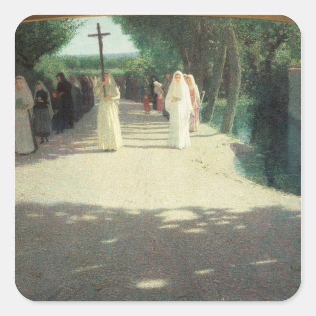 Adesivo Quadrado A procissão, 1892-95 (Frente)