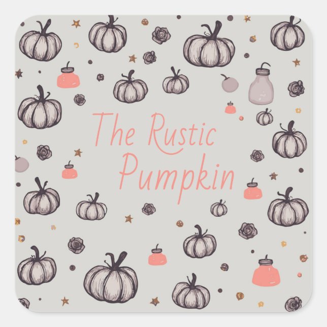 Adesivo Quadrado A Pumpkin Russo (Frente)