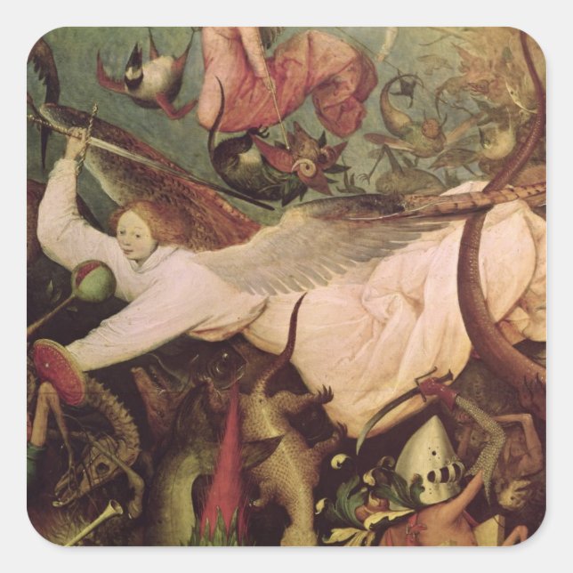 Adesivo Quadrado A queda dos anjos rebeldes (Frente)