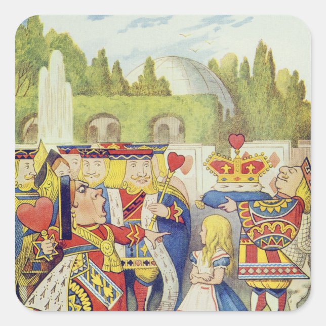 Adesivo Quadrado A Rainha chegou! E ela não está zangada? (Frente)