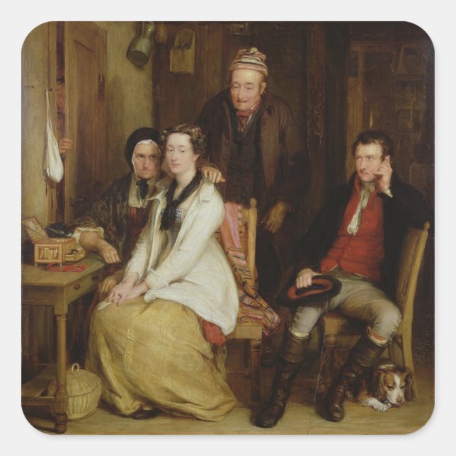 Adesivo Quadrado A recusa do "Duncan" de Burn (Frente)