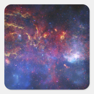 Adesivo Quadrado A região central da galáxia da Via Láctea