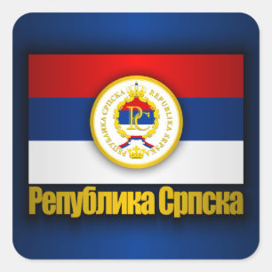 Adesivo Quadrado A República Sérvia