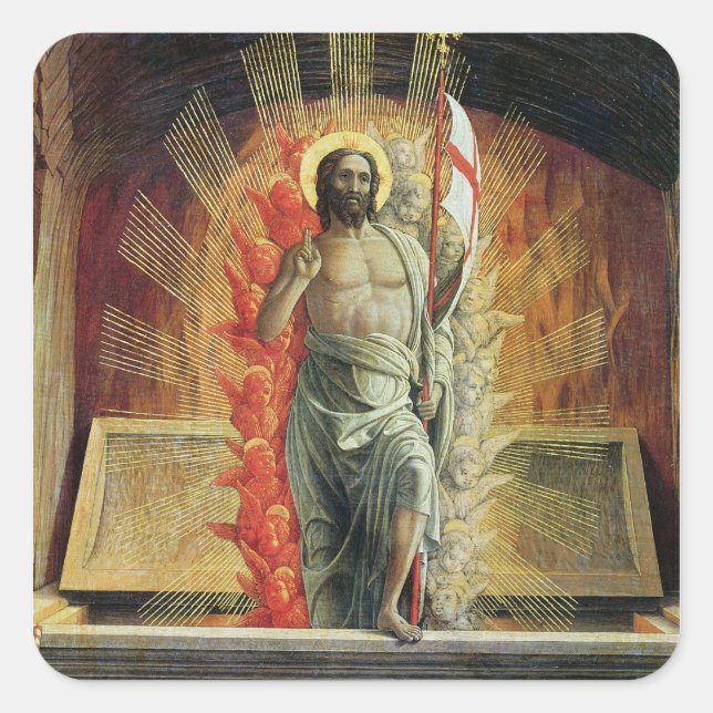 Adesivo Quadrado A Ressurreição (Frente)