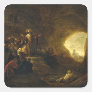 Adesivo Quadrado A ressurreição de Lazarus 2