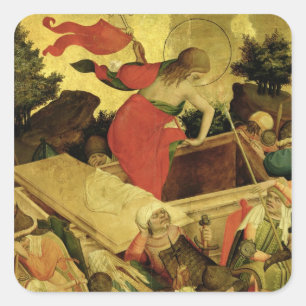 Adesivo Quadrado A ressurreição, painel do altar de St Thomas