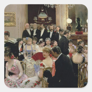 Adesivo Quadrado A reunião, c.1880