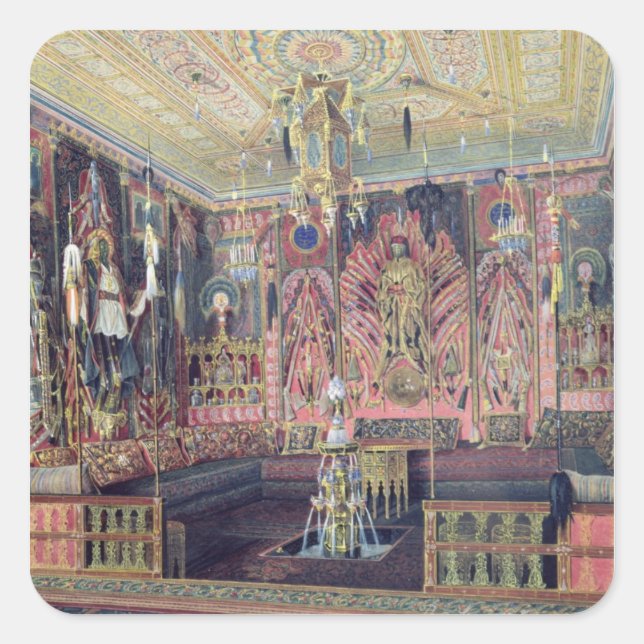 Adesivo Quadrado A Sala Árabe no Palácio de Catherine 0 (Frente)
