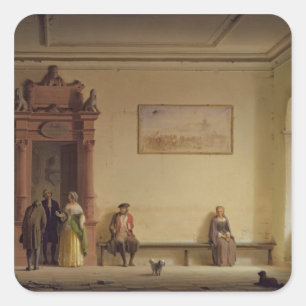 Adesivo Quadrado A sala de espera, 1857