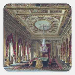 Adesivo Quadrado A sala dos trones, Carlton House, de 'A História