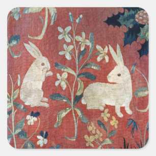 Adesivo Quadrado A senhora e o unicórnio: 'Taste