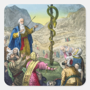 Adesivo Quadrado A Serpente Brasileira, de uma bíblia impressa por