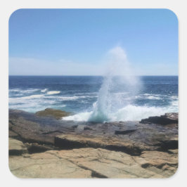 Adesivo Quadrado A Splash of Adventure at Schoodic Point