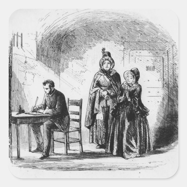 Adesivo Quadrado A Sra. Bagnet retorna da expedição (Frente)