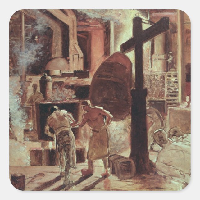 Adesivo Quadrado A Steelworks (Frente)