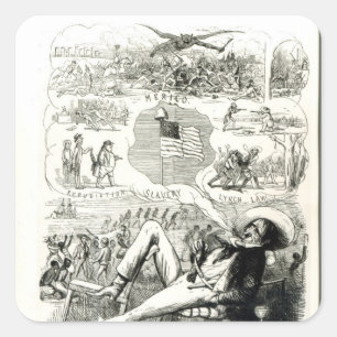 Adesivo Quadrado A terra de Liberty