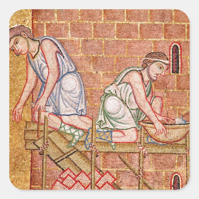 Adesivo Quadrado A Torre de Babel, do Atrium (Frente)