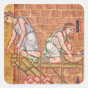 Adesivo Quadrado A torre de Babel, do vestíbulo