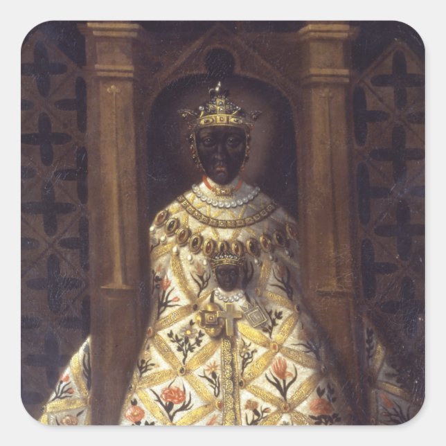 Adesivo Quadrado A Virgem Negra na Chadaraita (Frente)