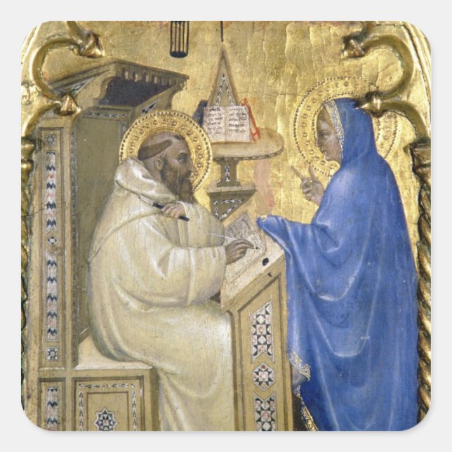 Adesivo Quadrado A Virgem que aparece para a Rua. (Frente)