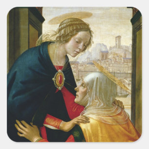 Adesivo Quadrado A visitação, 1491