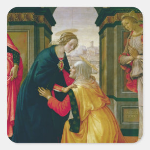 Adesivo Quadrado A visitação, 1491