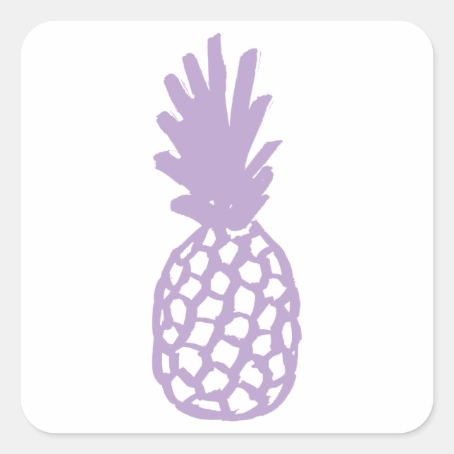 Adesivo Quadrado Abacaxi lavanda (Frente)