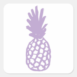 Adesivo Quadrado Abacaxi lavanda