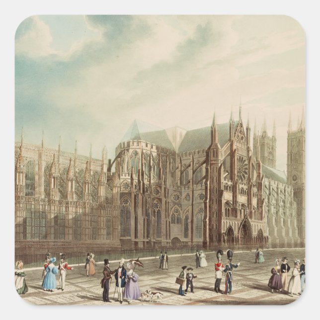 Adesivo Quadrado Abadia de Westminster (Frente)