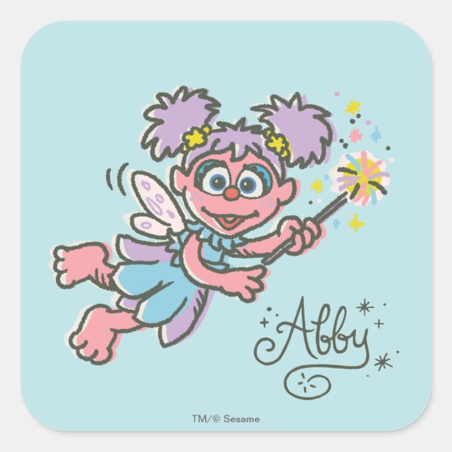 Adesivo Quadrado Abby Cadabby Flying (Frente)