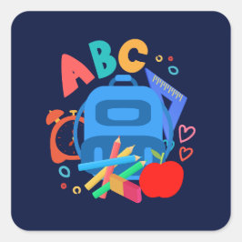 ADESIVO QUADRADO ABC