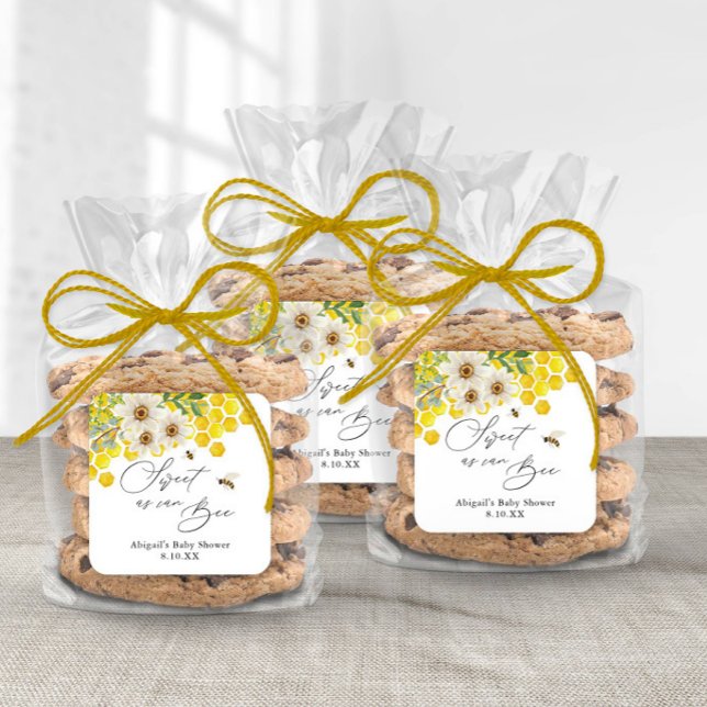 Adesivo Quadrado Abelhas, Abelhas de Mel e Margarida (Criador carregado)