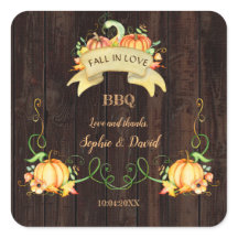 Abóbora de Aquarela de Outono Churrasco do Celeiro