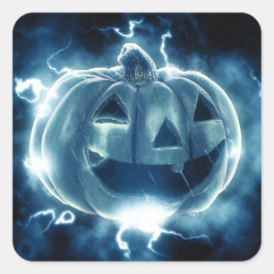 Adesivo Quadrado Abóbora de Natal