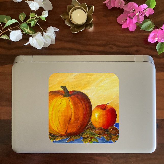 Adesivo Quadrado Abóbora e Loucos (Criador carregado)