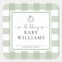 Abóbora Xadrez Verde Salvia Ex Libris