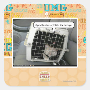 Adesivo Quadrado Abra a porta