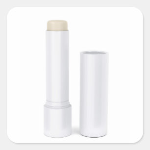 Adesivo Quadrado Abra a vara do bálsamo de bordo