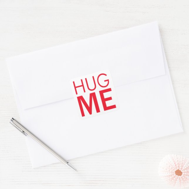 Adesivo Quadrado Abrace-me (Envelope)