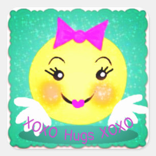 Adesivo Quadrado Abraços