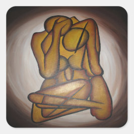 Adesivo Quadrado Abstrato