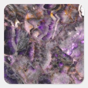 Adesivo Quadrado Abstrato Ametist Quartz