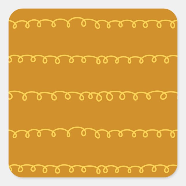 Adesivo Quadrado Abstrato Art: Modern Wrapping Design (Frente)